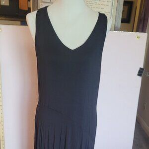Dress Black Sleeveless Size XL INC Intl Concepts Knee Lngth Midi Lined Flowy